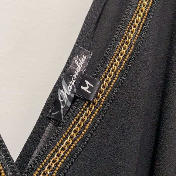 Sexy romper for women black with gold lace shorts - Picture 5 of 5